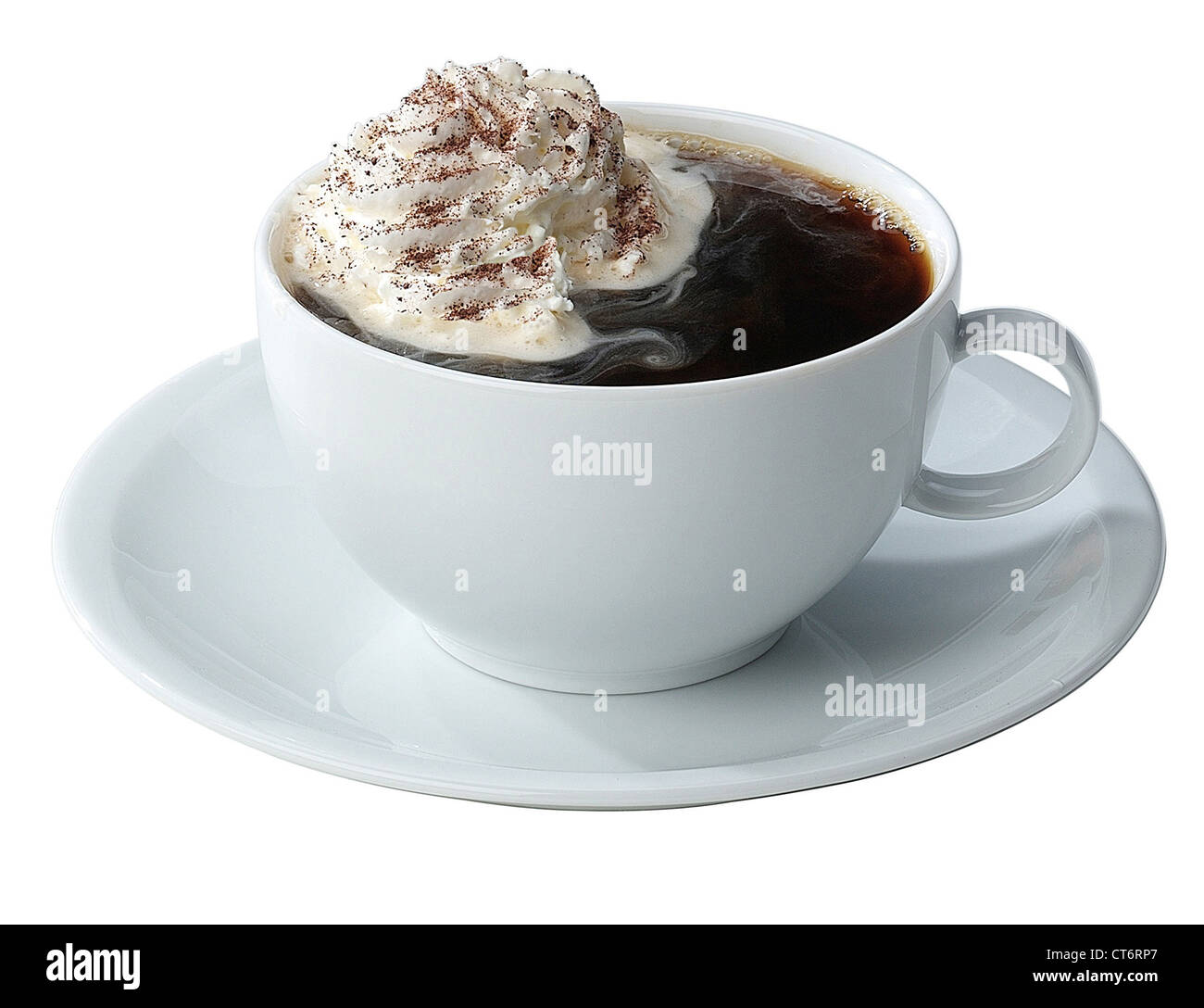 Coffee with cream Stock Photo Alamy