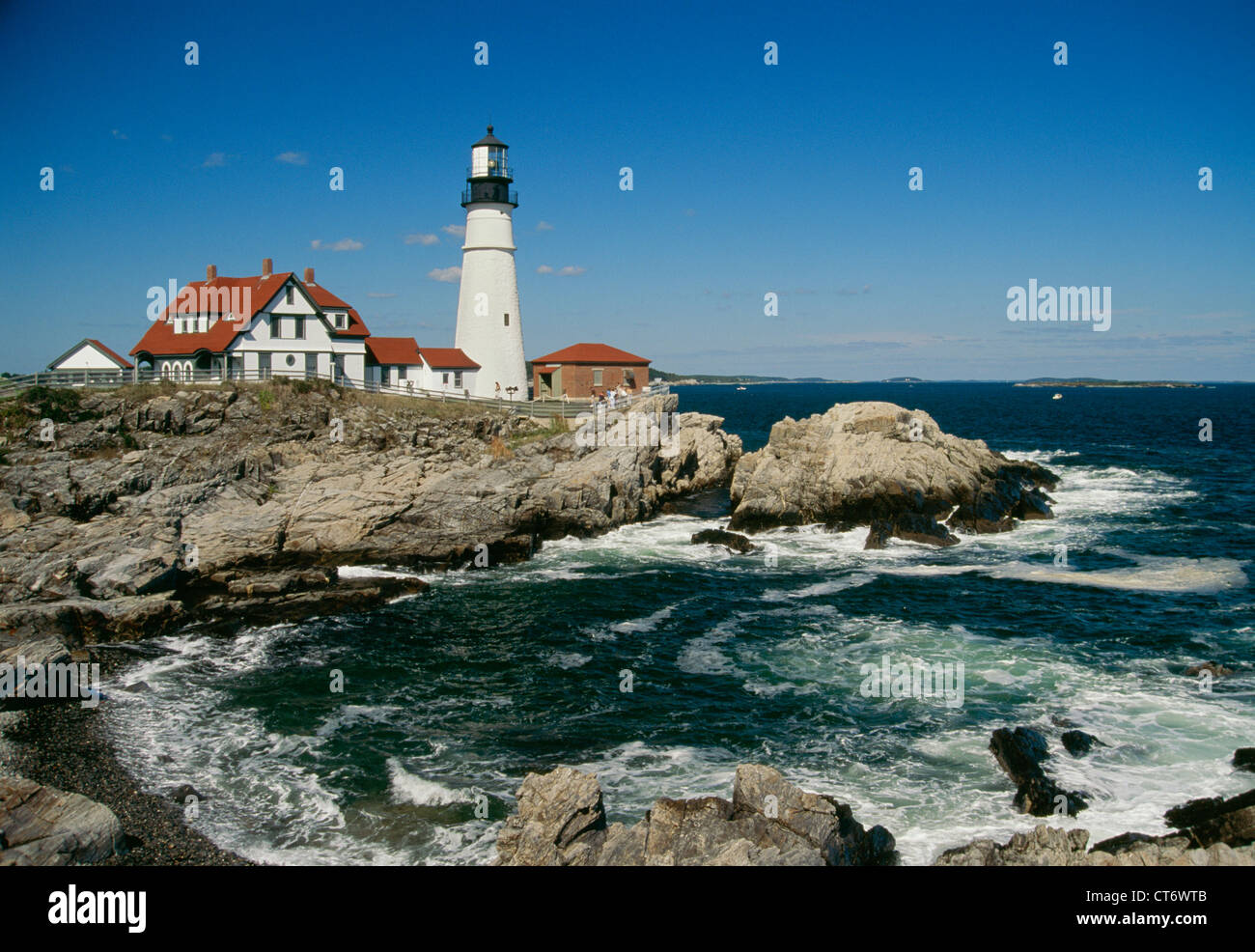 Portland Head Lighthouse, Cape Elizabeth, ME, USA Stock Photo Alamy