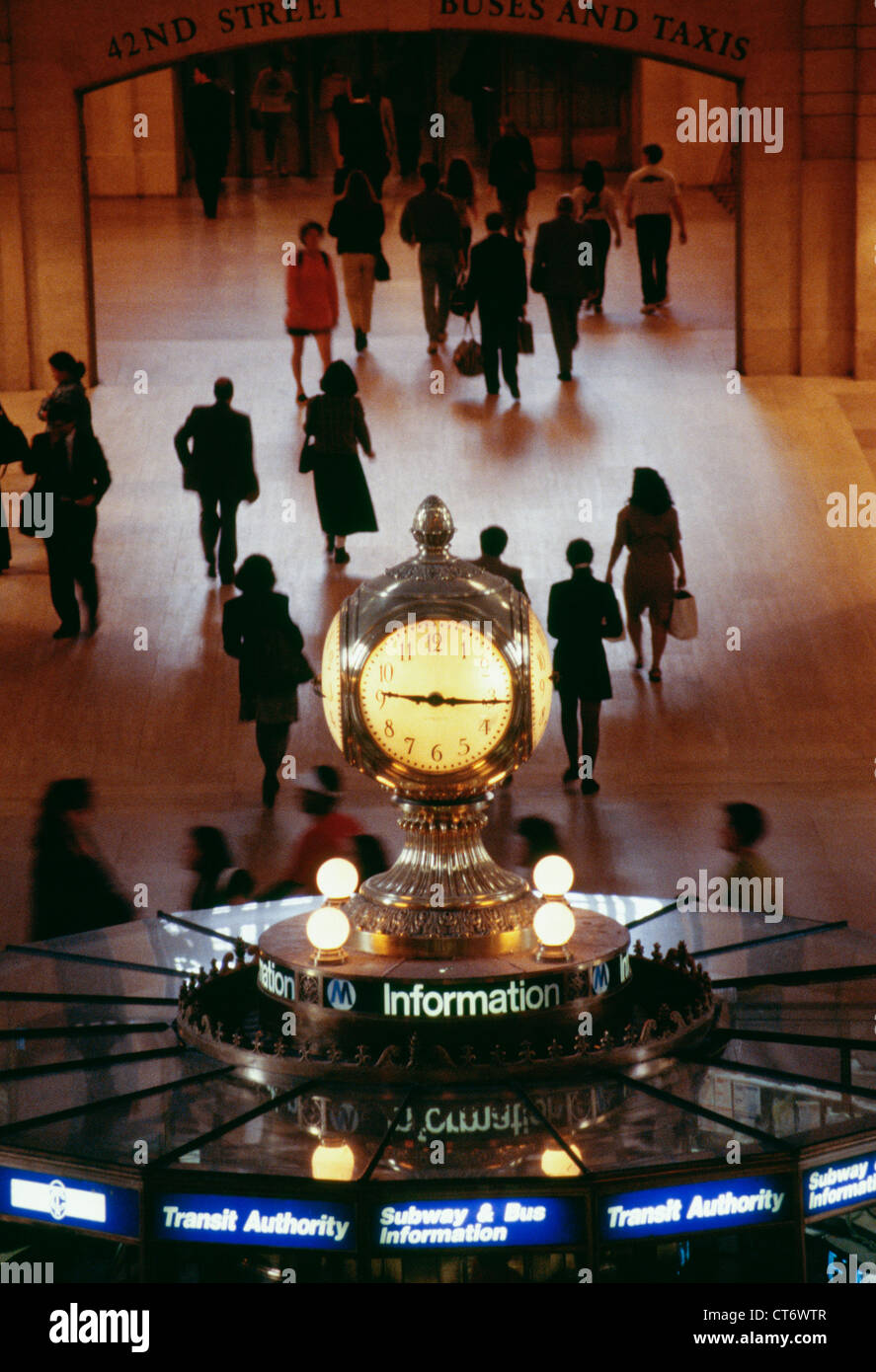 Clock in Grand Central Terminal NYC Stock Photo