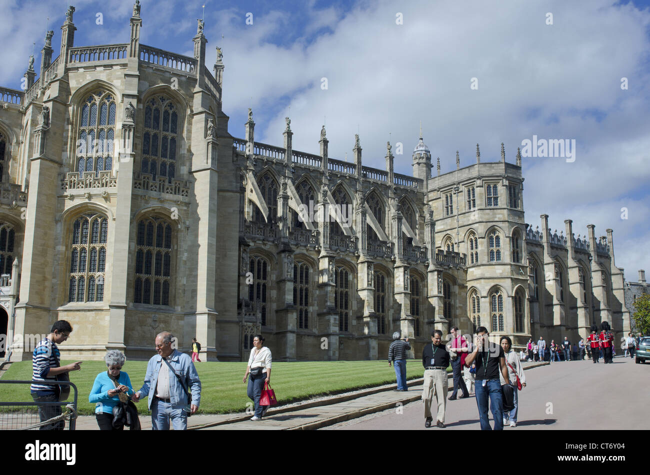 The Queen's Free Chapel of the college of St. George, Windsor Castle, Windsor, England Stock Photo