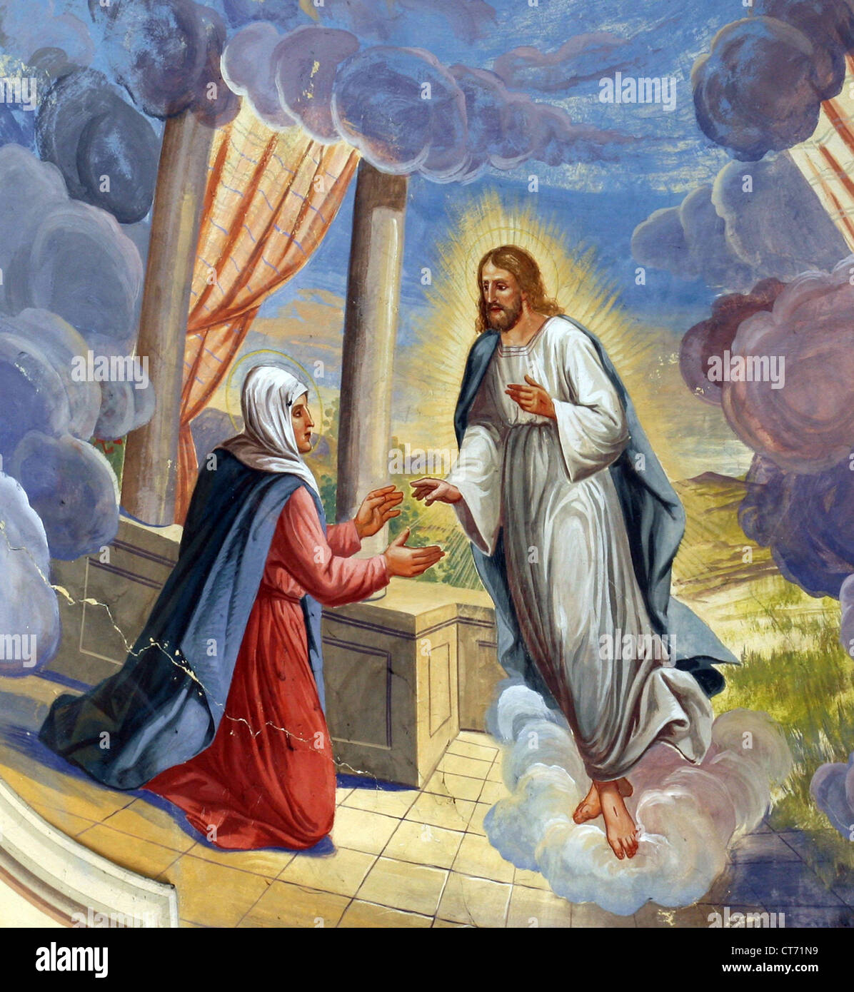 Jesus Appears to Mary Stock Photo Alamy