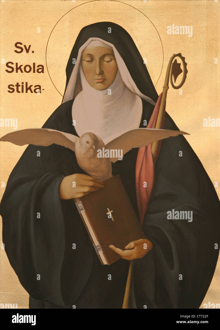 St. Scholastica  Poster for Sale by mfrancescon13