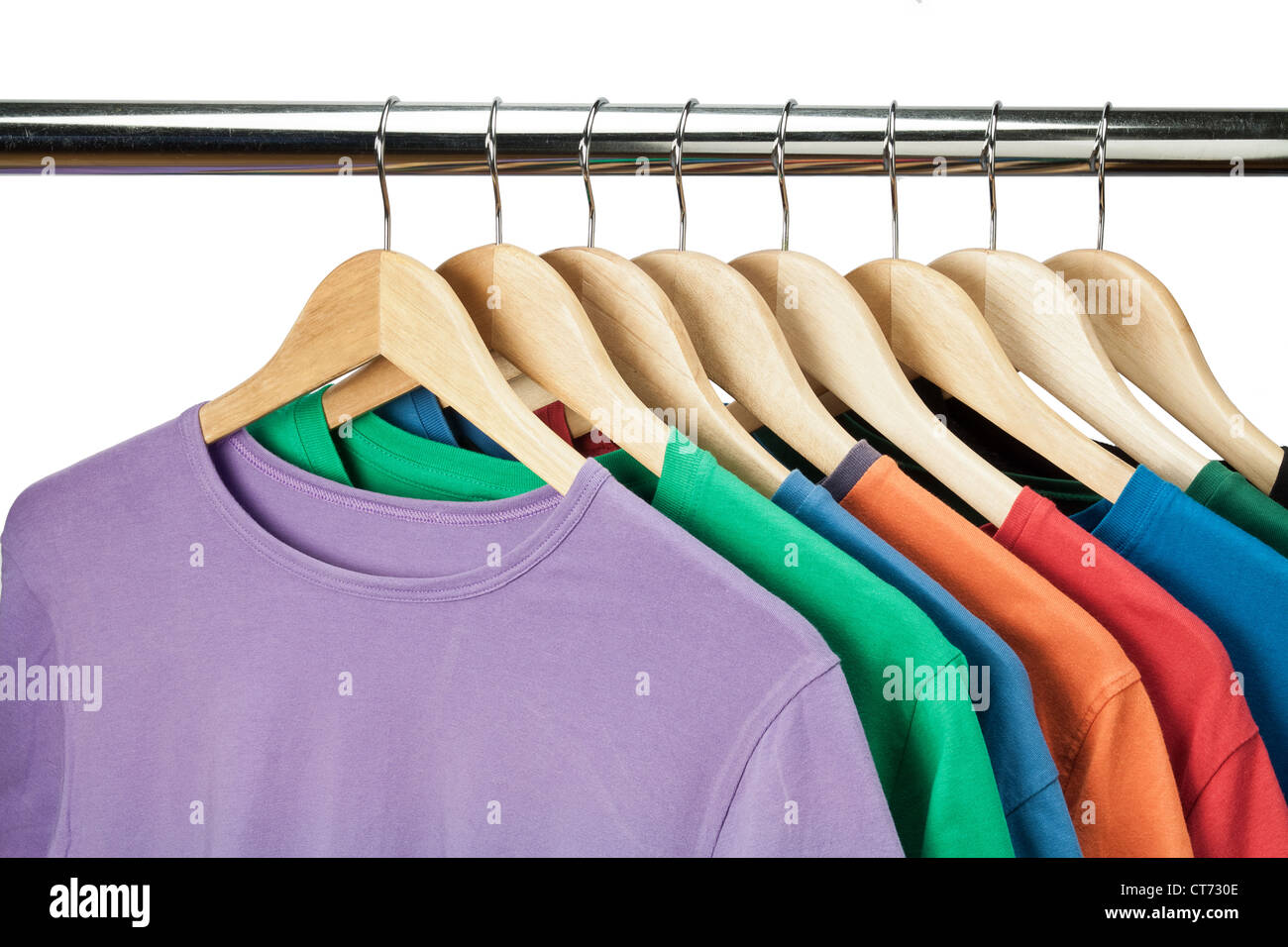 https://c8.alamy.com/comp/CT730E/colorful-t-shirts-on-the-hanger-CT730E.jpg