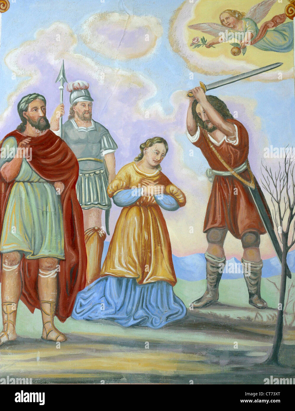 Saint Dorothy, Dorothea of Caesarea Stock Photo Alamy