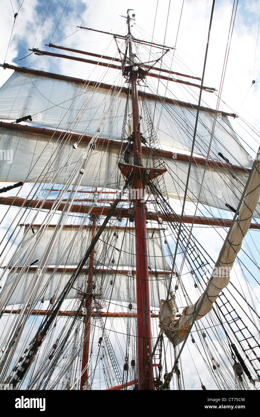 sails, vessel equipment Stock Photo Alamy