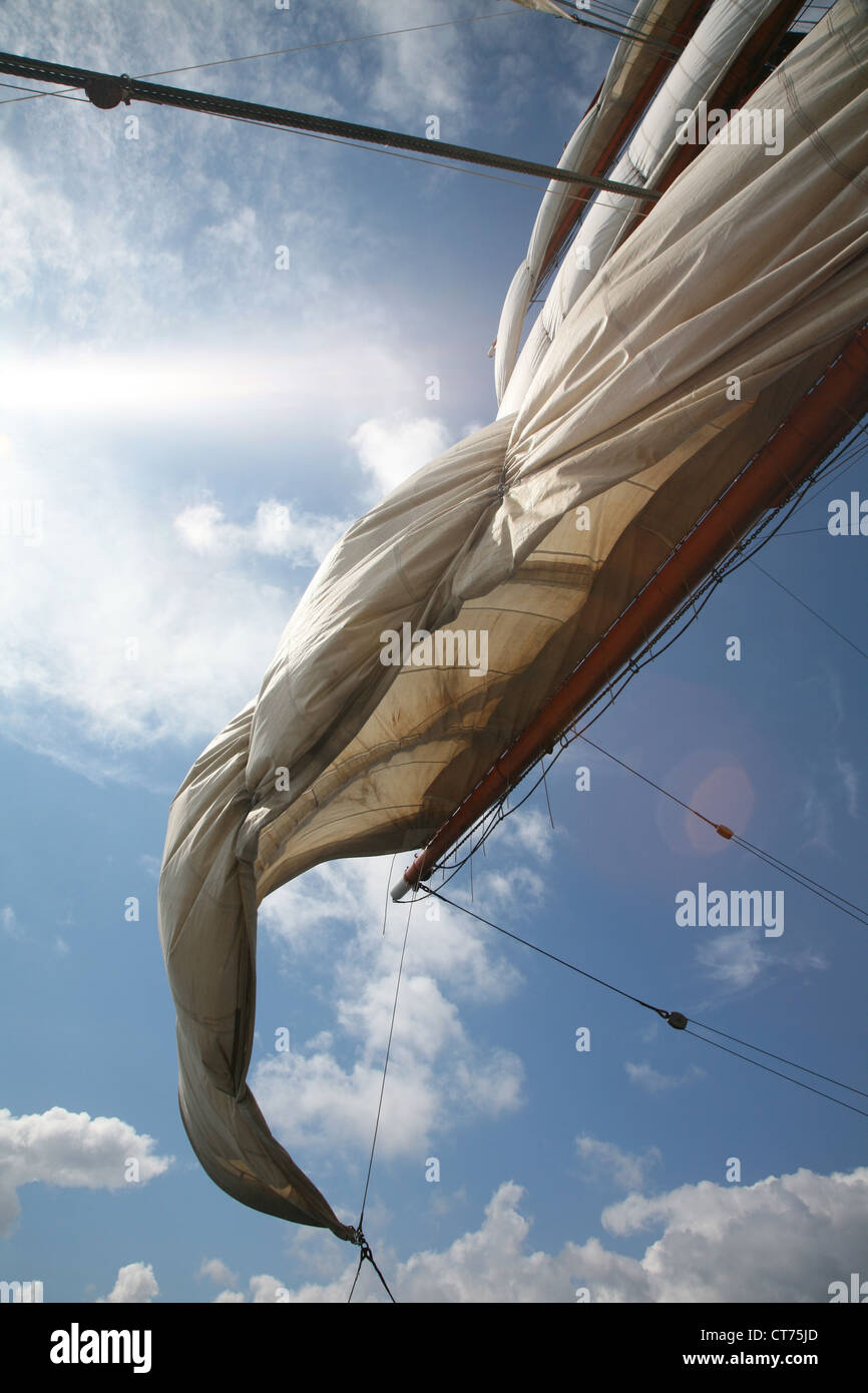 sails, vessel equipment Stock Photo Alamy