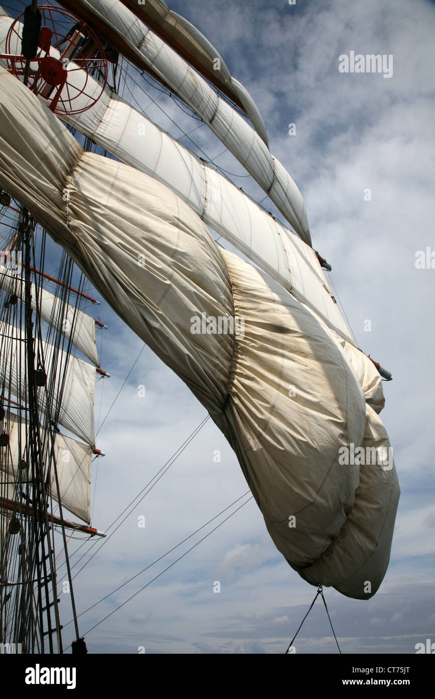 sails, vessel equipment Stock Photo Alamy