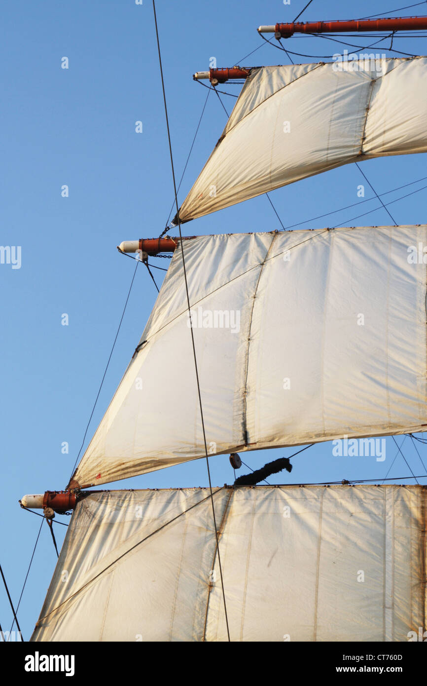 sails, vessel equipment Stock Photo Alamy