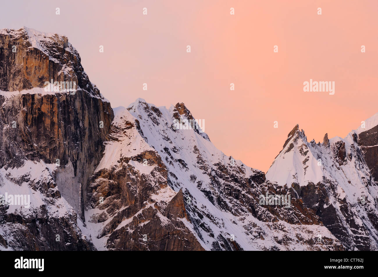 Nepal mountain landscape at twilight Stock Photo