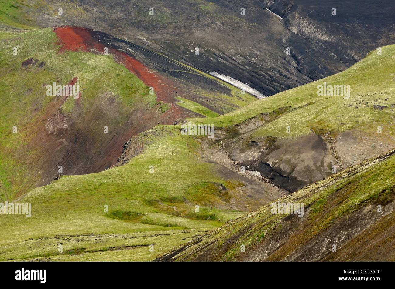 Tolbachik volcano area on Kamchatka Stock Photo