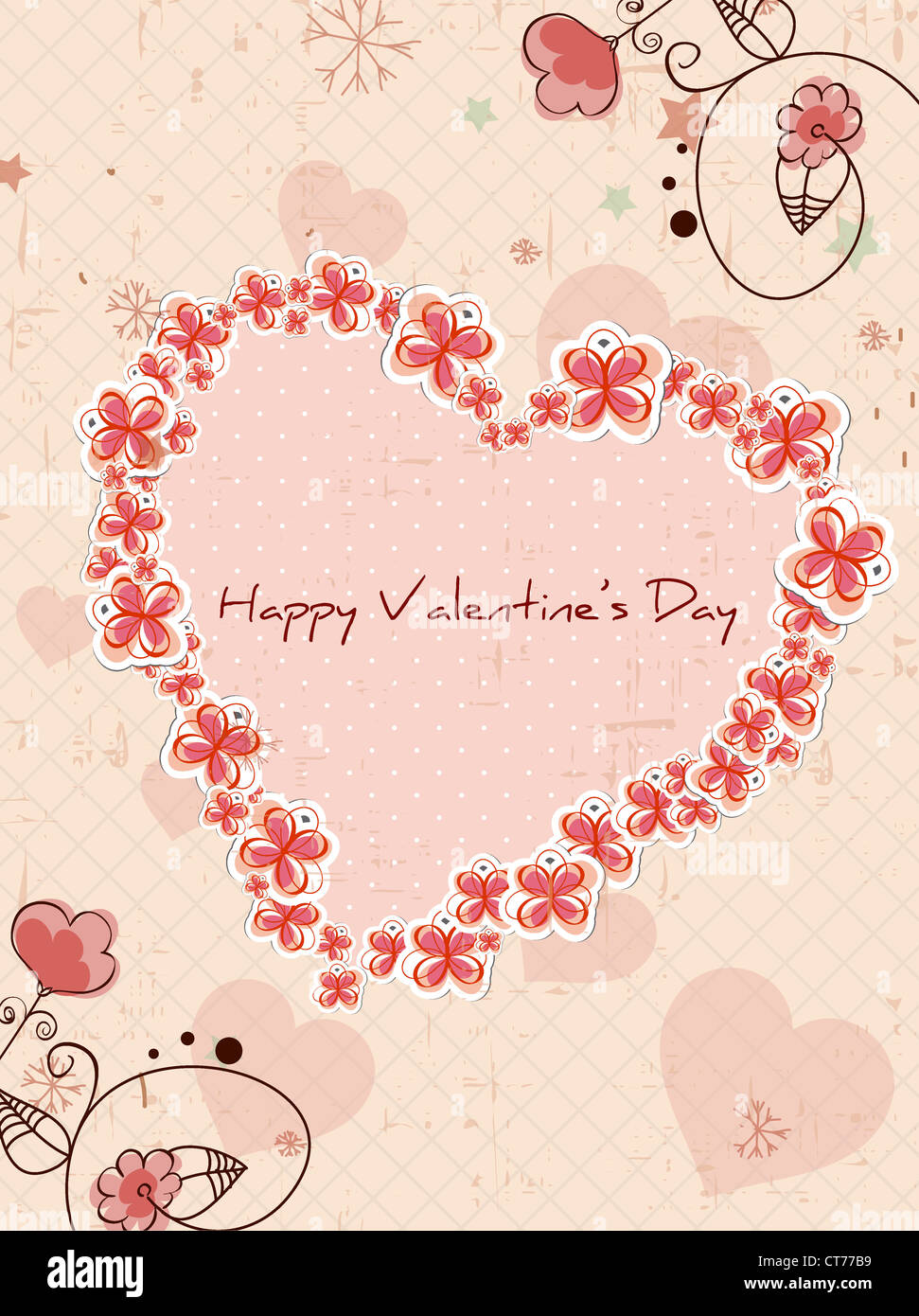 valentine's day background vector illustration Stock Photo - Alamy