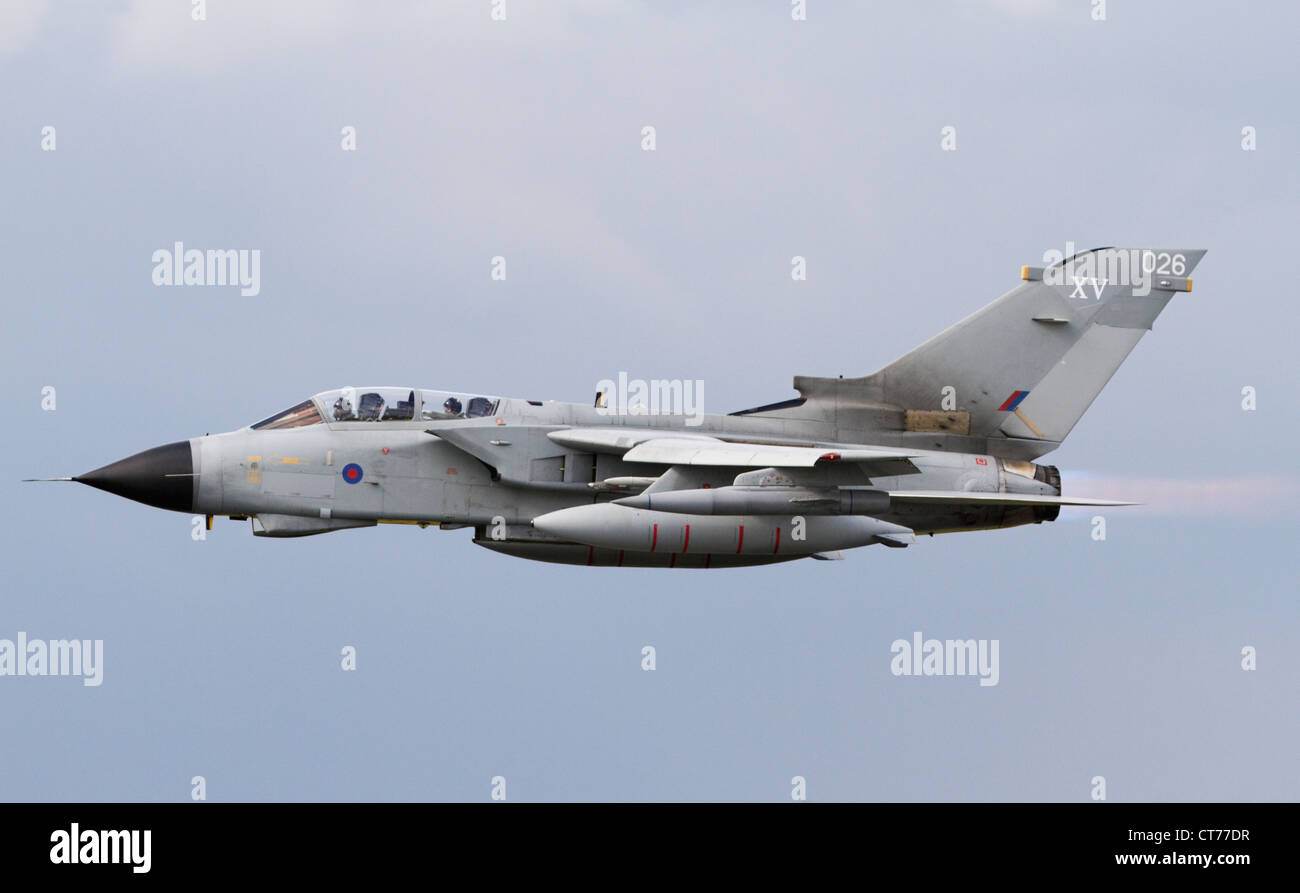 RAF panavia tornado GR4 flying at low level Stock Photo