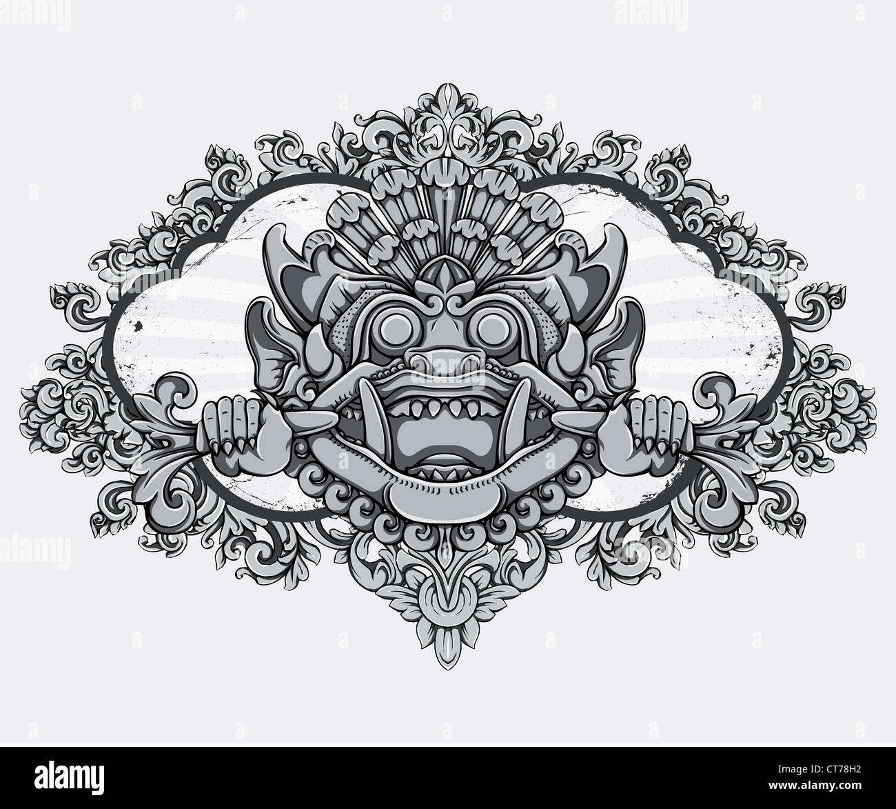vintage emblem vector illustration Stock Photo - Alamy