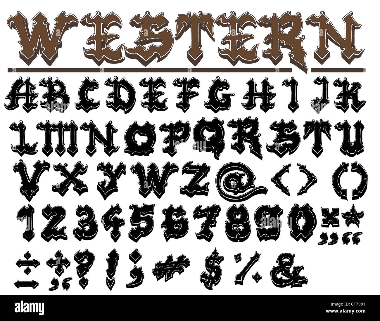 complete vector font set Stock Photo Alamy