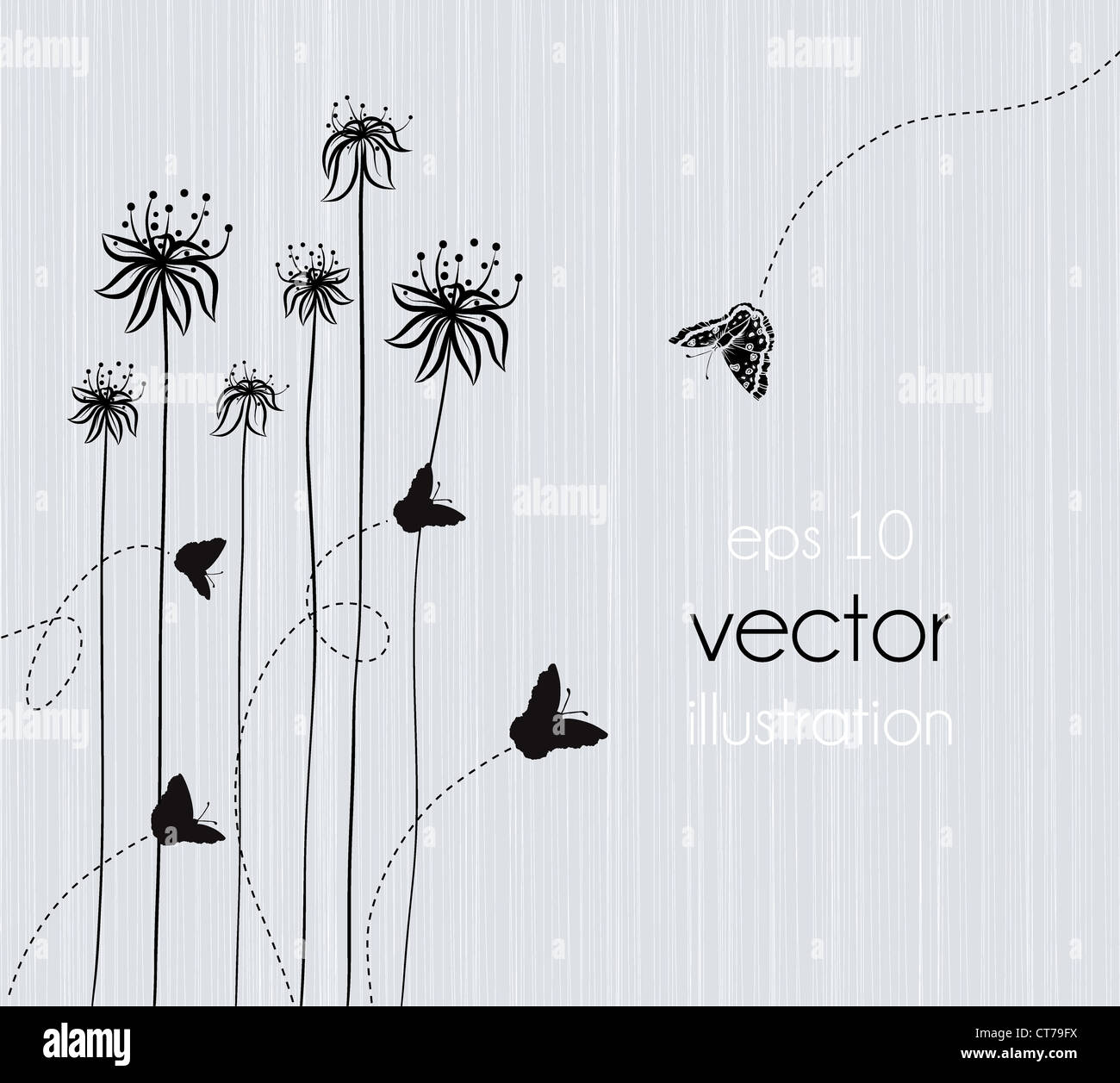 vector background with abstract floral Stock Photo - Alamy
