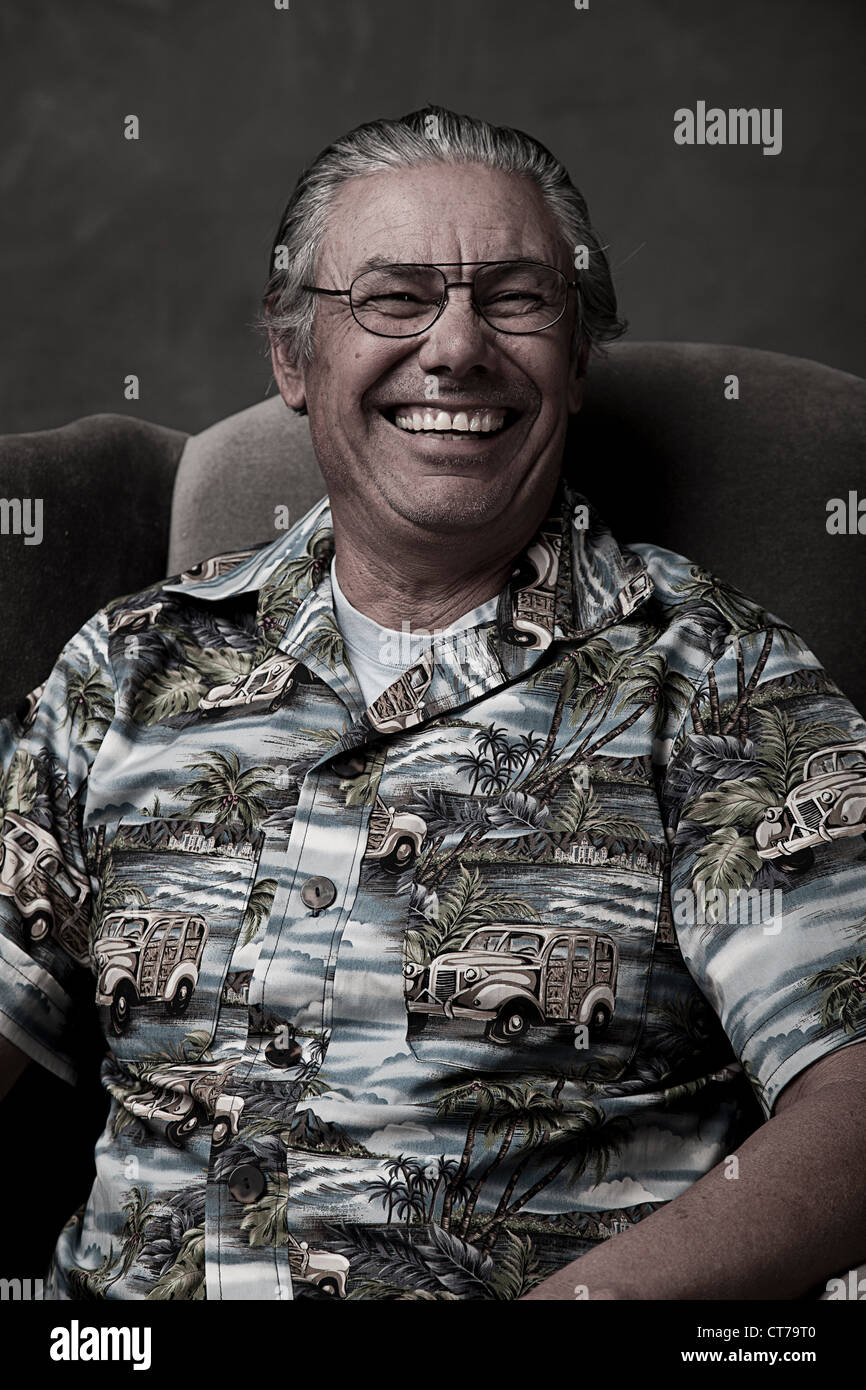 Portrait Of A Senior Man Laughing Stock Photo Alamy