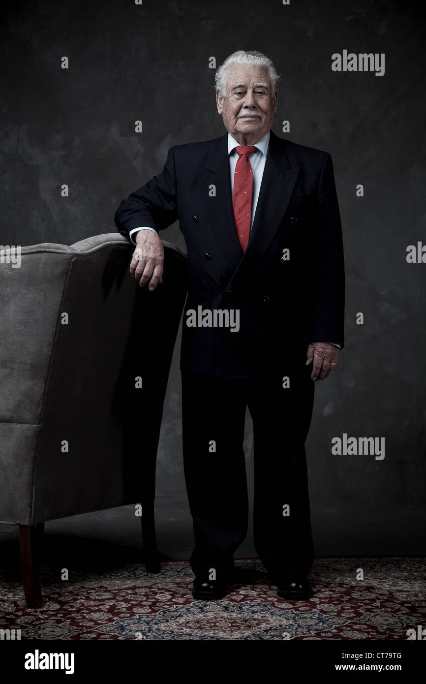 Portrait of a senior businessman standing Stock Photo