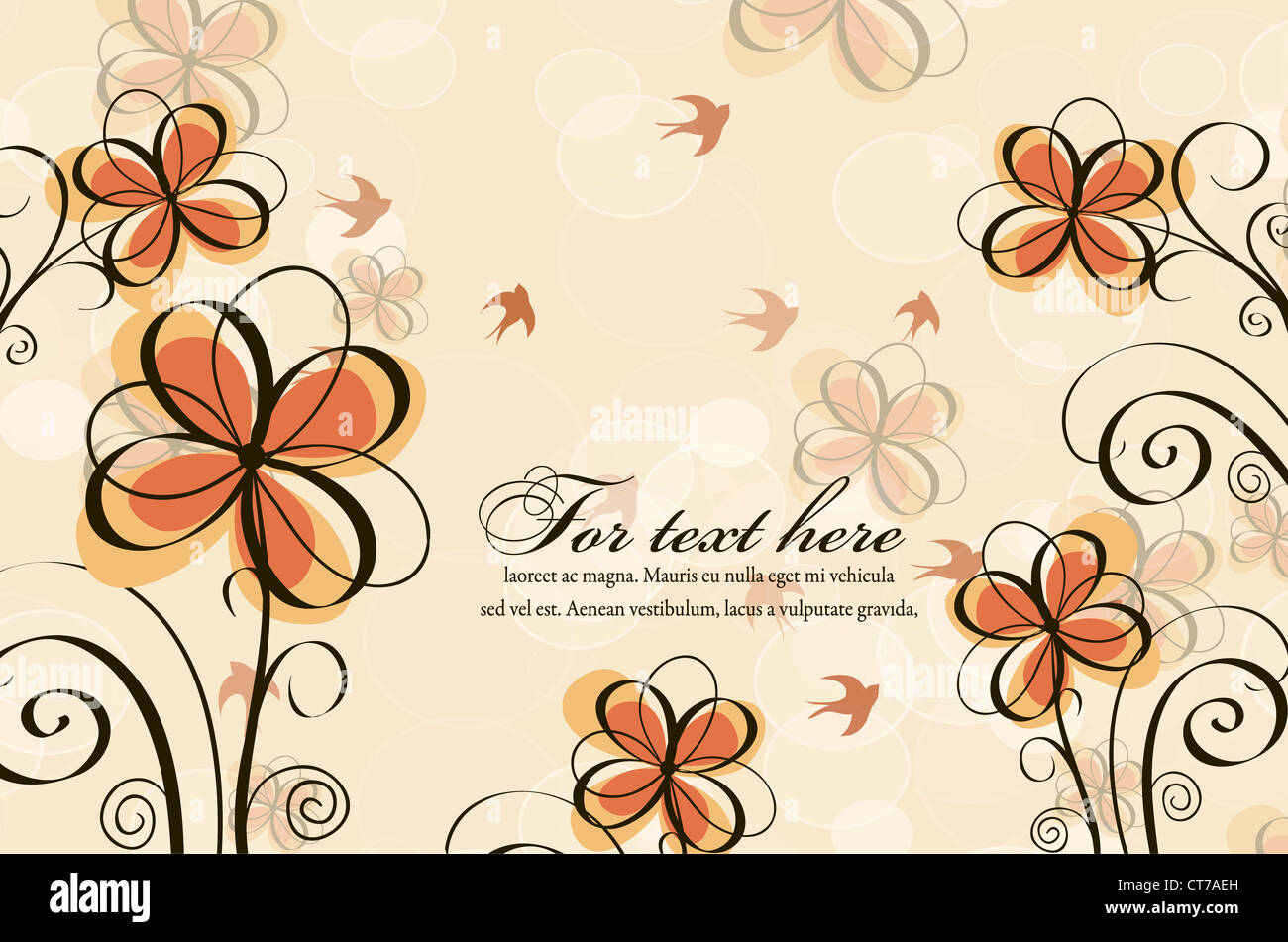 vector spring floral background Stock Photo - Alamy