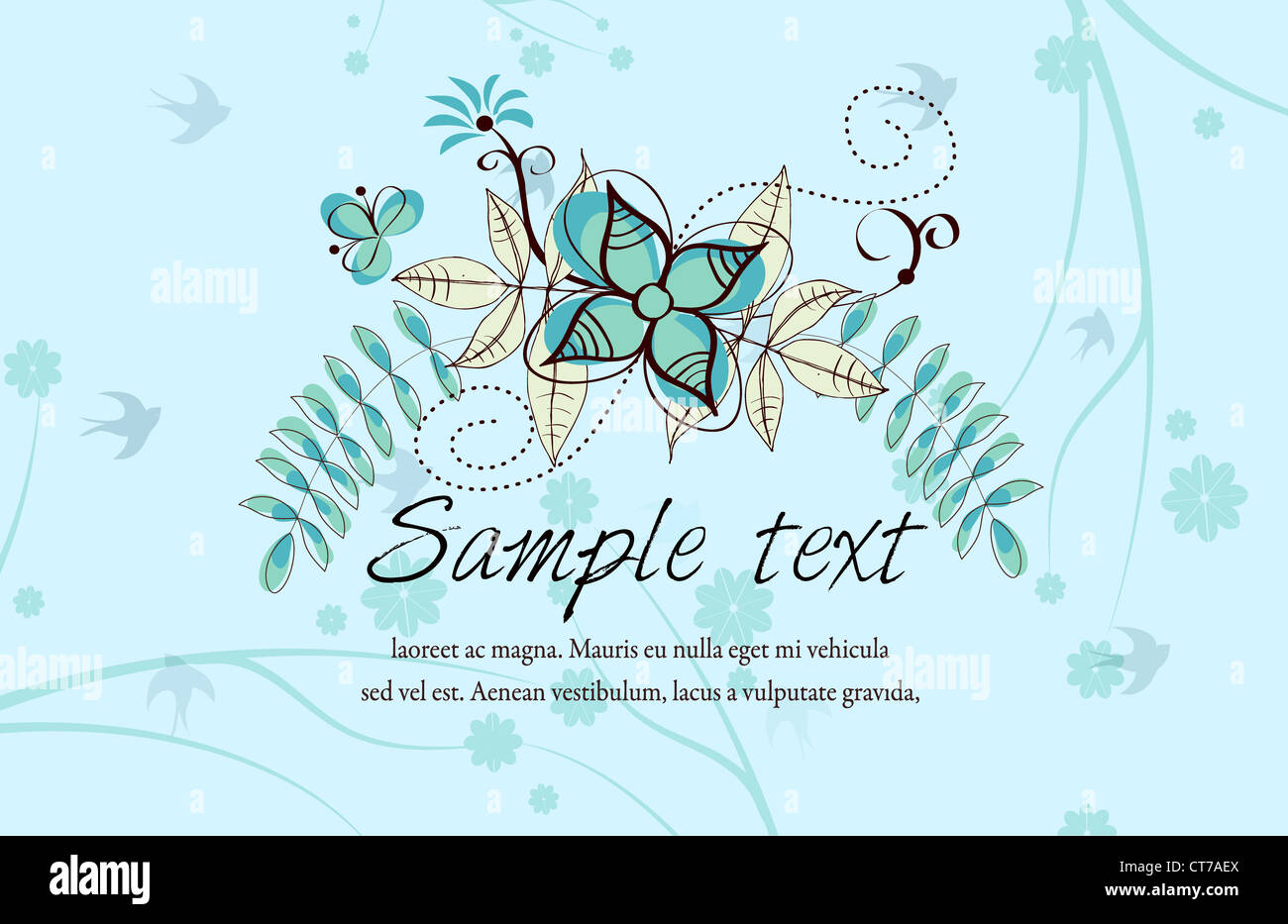 vector spring floral background Stock Photo - Alamy