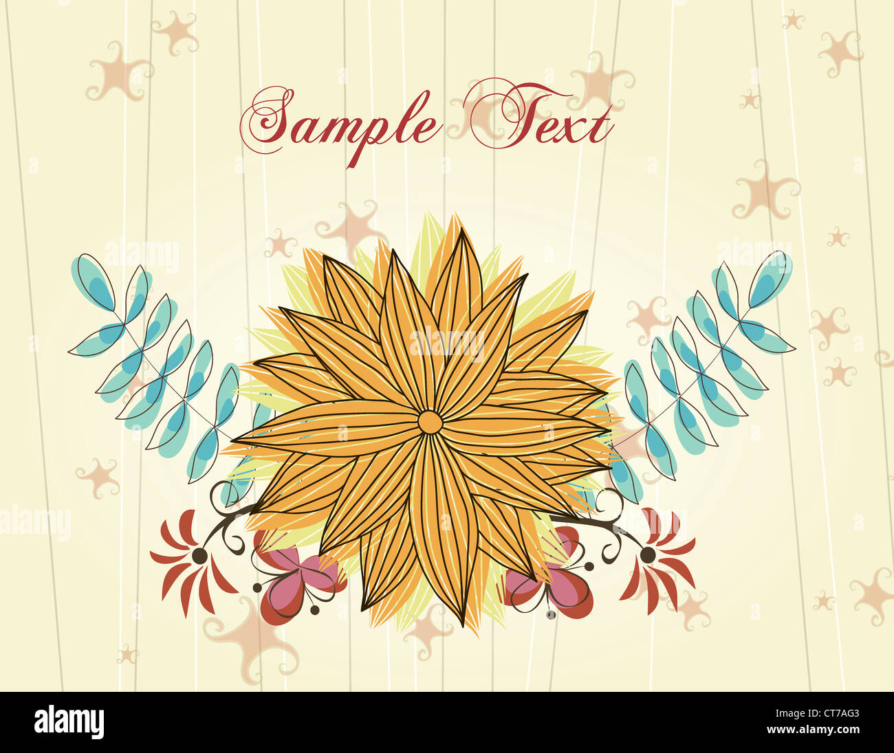 colorful floral vector background Stock Photo - Alamy