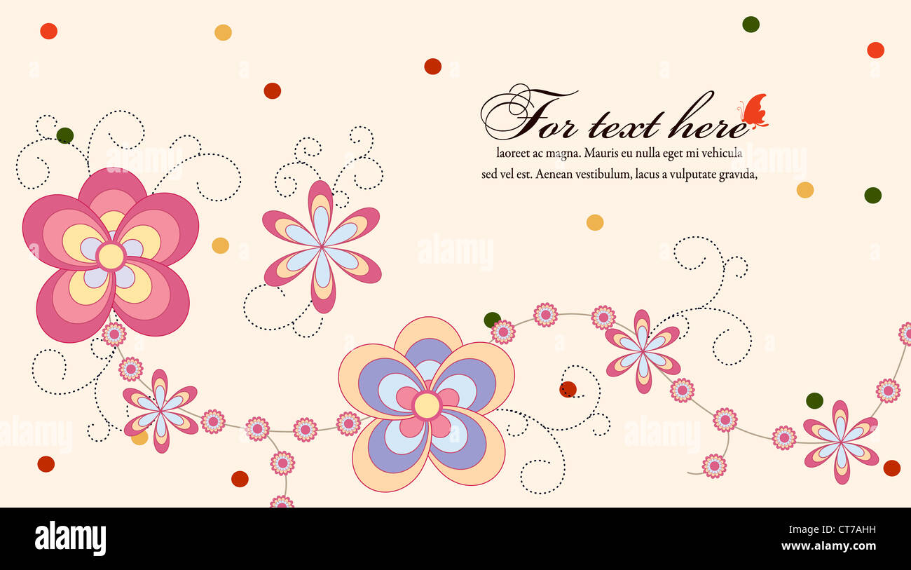 vector spring floral background Stock Photo - Alamy