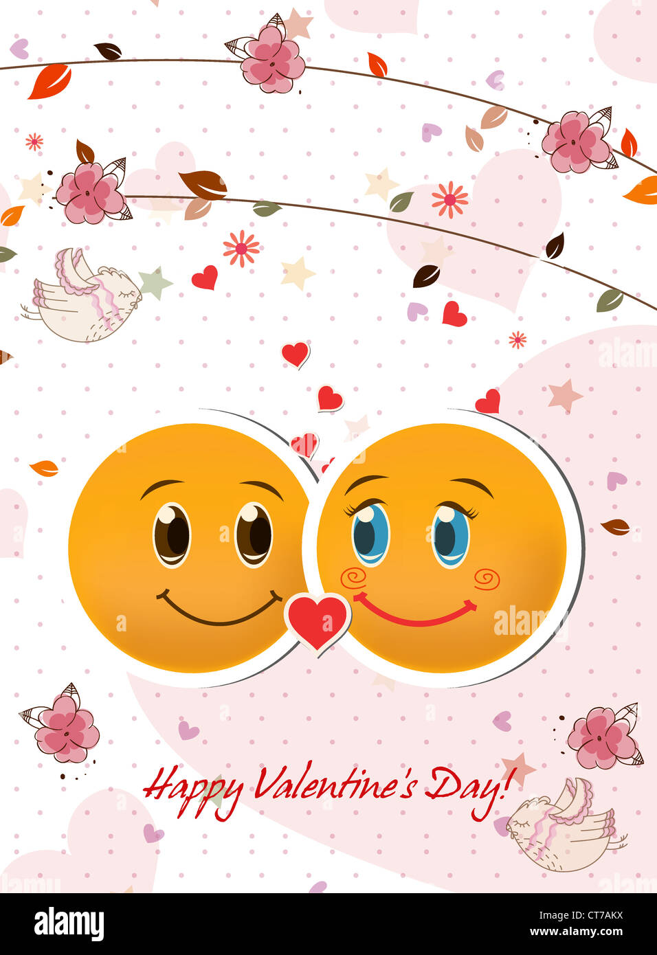 valentine's day vector background Stock Photo - Alamy