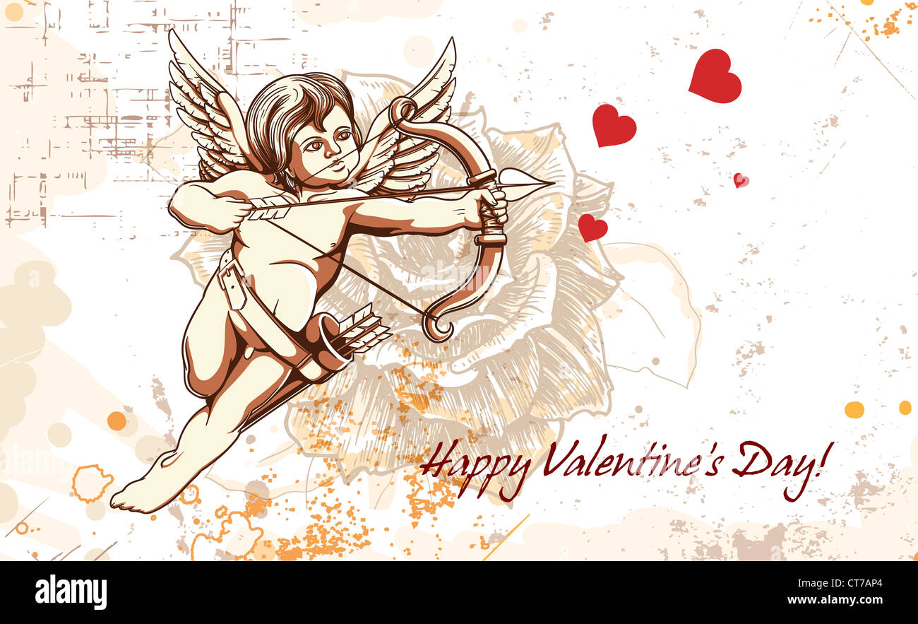 valentine's day vector background Stock Photo - Alamy