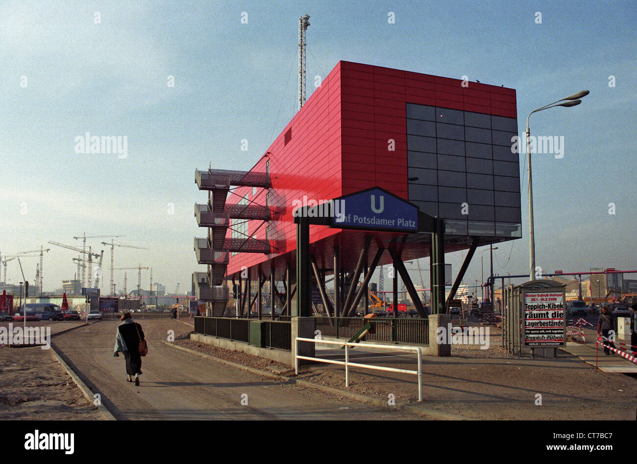The red box at the Potsdamer Platz, Berlin Stock Photo - Alamy