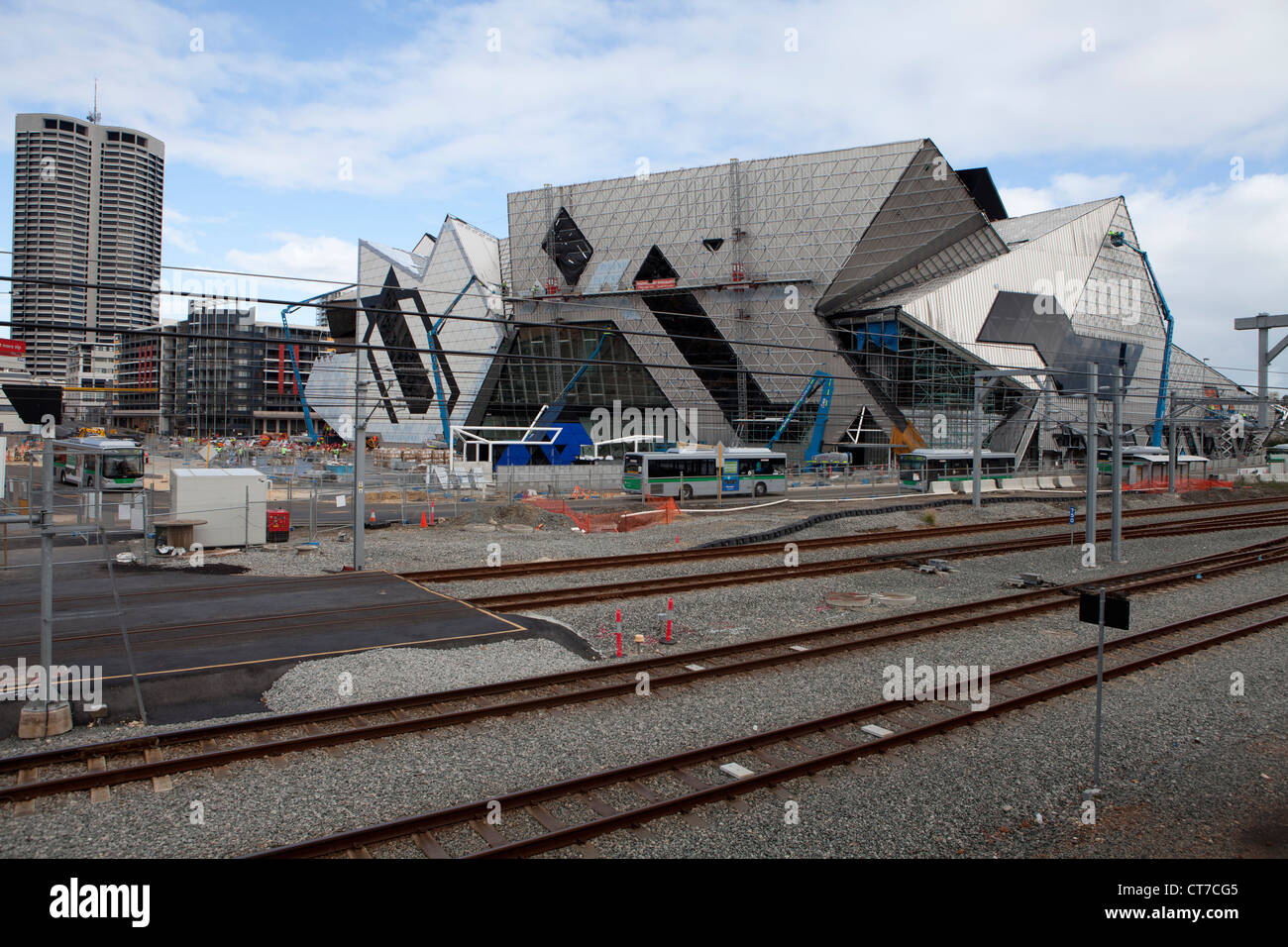 The new Perth Arena development under construction. Stock Photo