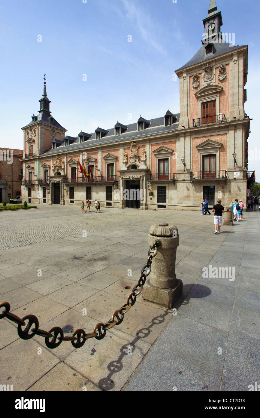Spain, Madrid, Plaza de la Villa, Ayuntamiento, former City Hall, Stock Photo