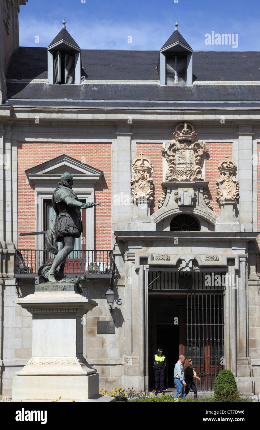 Spain, Madrid, Plaza de la Villa, Ayuntamiento; former City Hall; Stock Photo