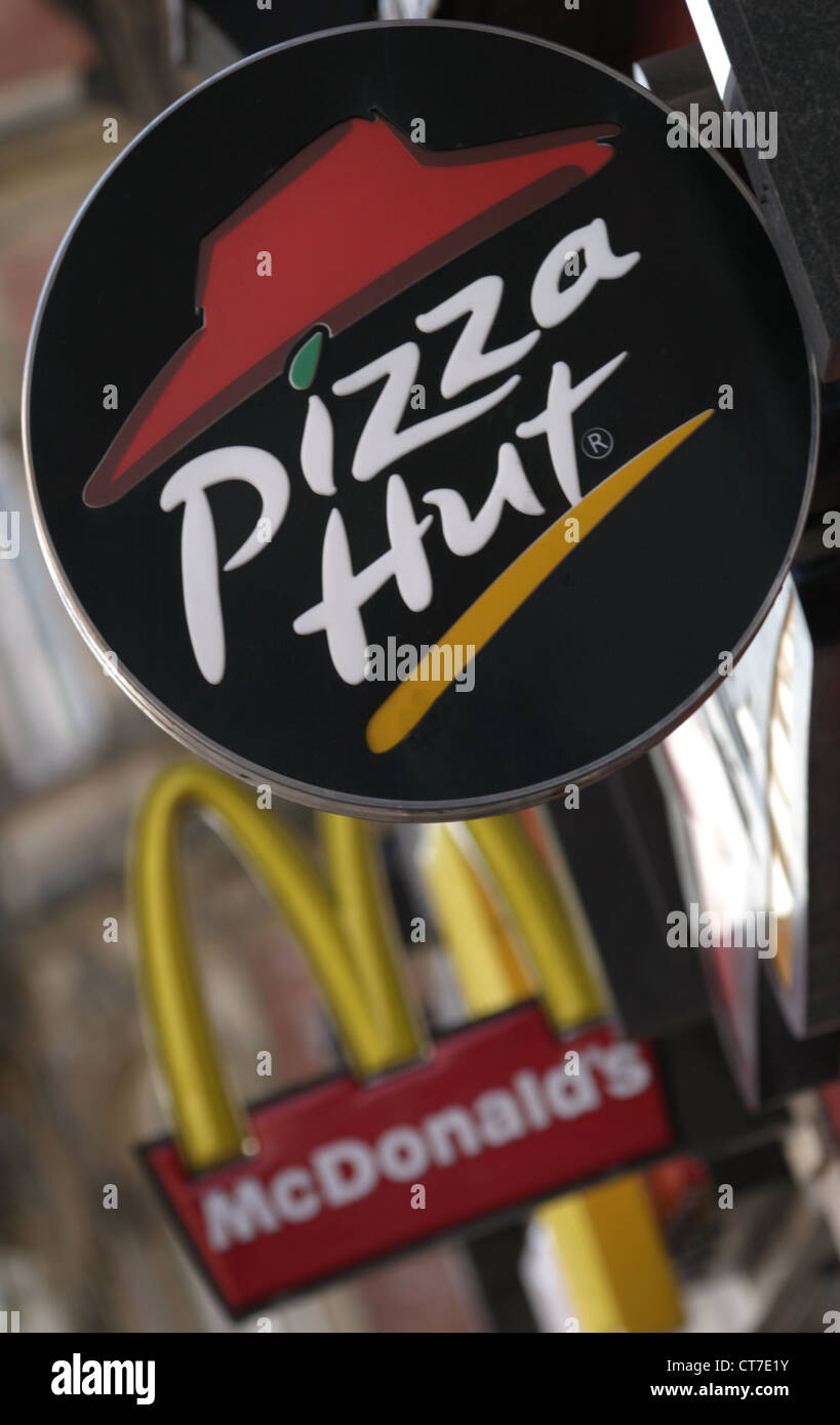 Picture Steve Race Fast food chains Pizza Hut and McDonald's in