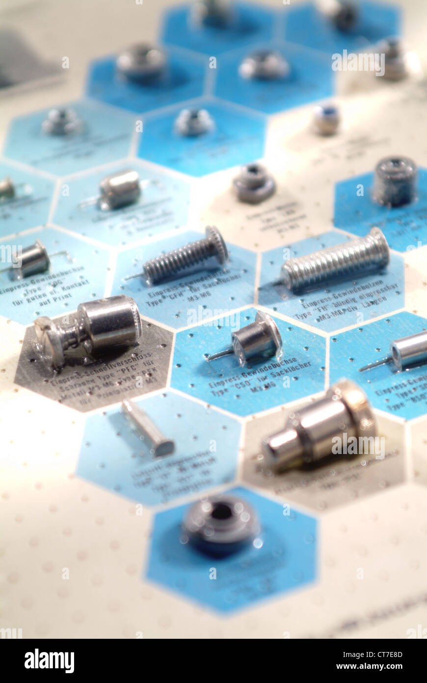 Fasteners made of metal Stock Photo