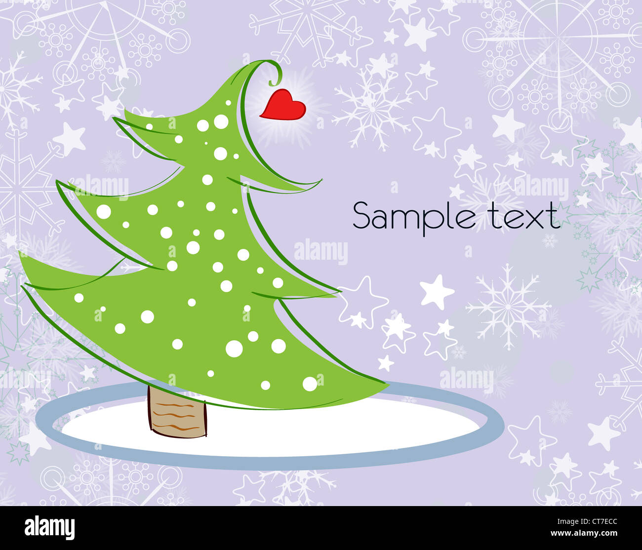 vector winter background with tree Stock Photo - Alamy