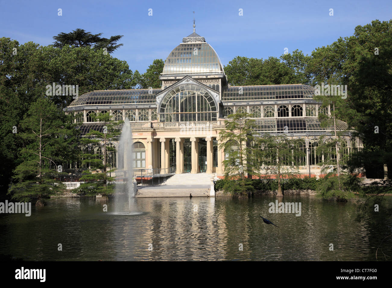 Spain, Madrid, Palacio de Cristal, Parque del Buen Retiro, Stock Photo