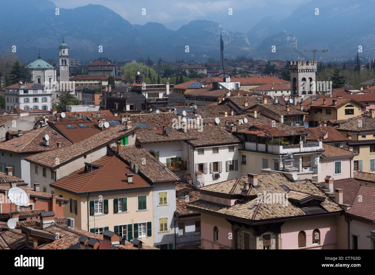 Cityscape view Riva del Garda, Lake Garda, region Trentino-Alto Adige, province Trient, Italy, Europe Stock Photo