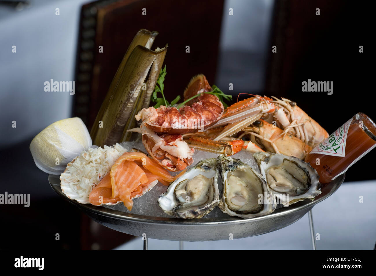 Sea food dish, the witchery restaurant Stock Photo