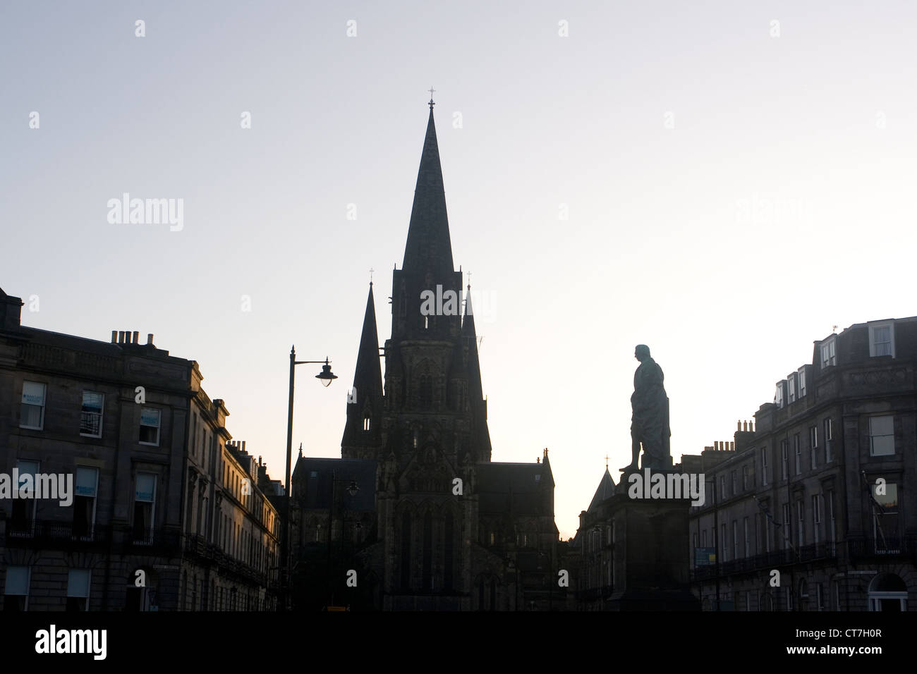 Melville Street, looking towards st Mary's Cathedral Stock Photo Alamy