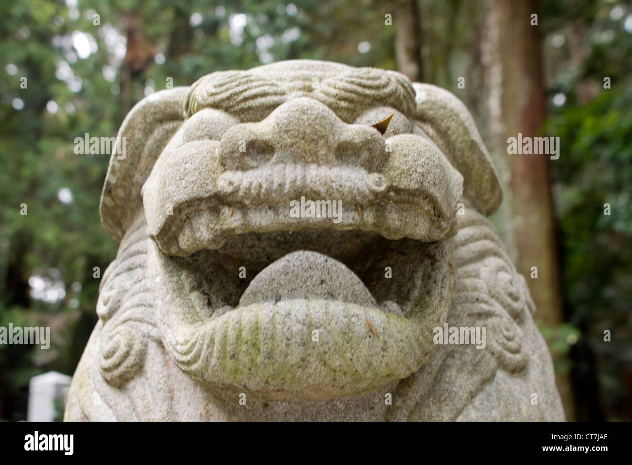Japanese stone statues Stock Photo Alamy