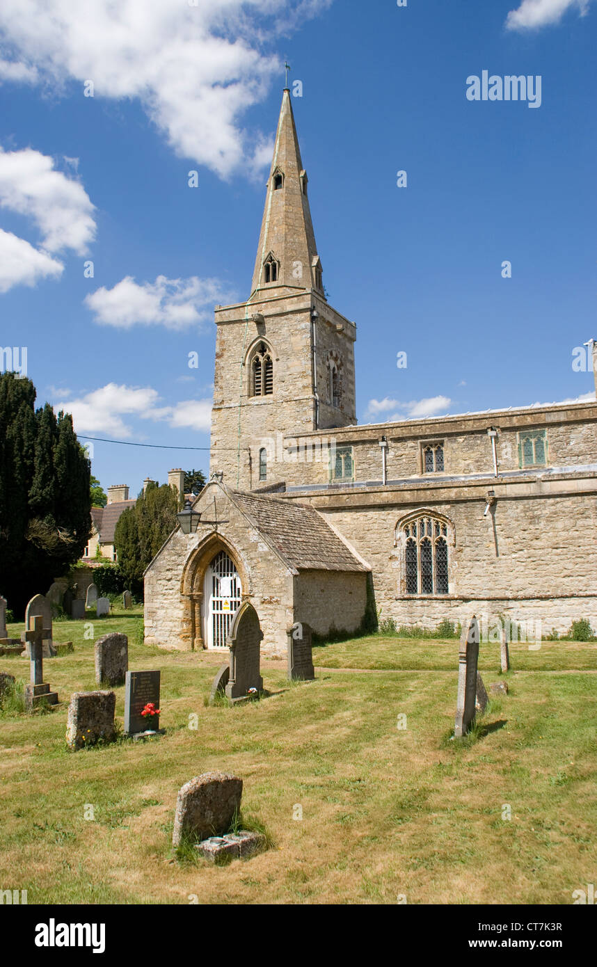 St. James Church Grafton Underwood Northamptonshire England UK Stock Photo