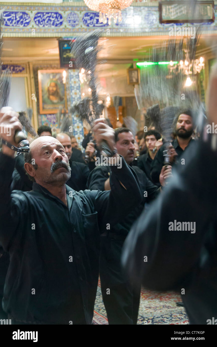 Muharram participants, Esfahan, Iran Stock Photo Alamy