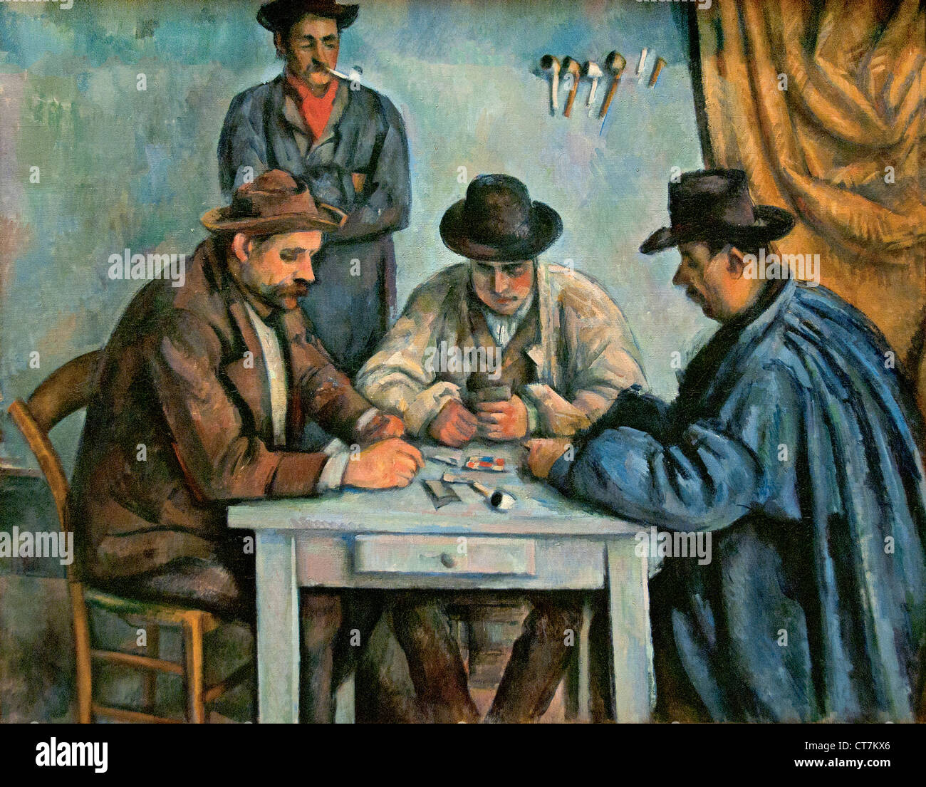 The Card Players 1890 Paul Cézanne 1839 – 1906 France French Stock Photo