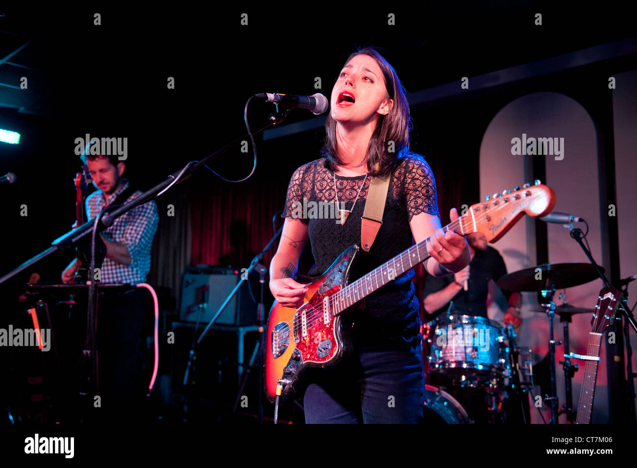 Sharon Van Etten in concert at Birmingham Glee Club, UK, 11th July 2012 Stock Photo