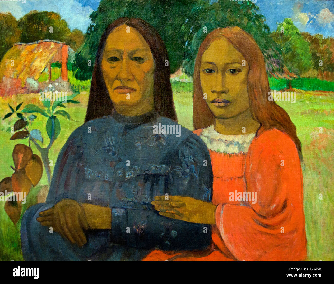 Two Women 1901 Paul Gauguin 1848–1903 France French Stock Photo