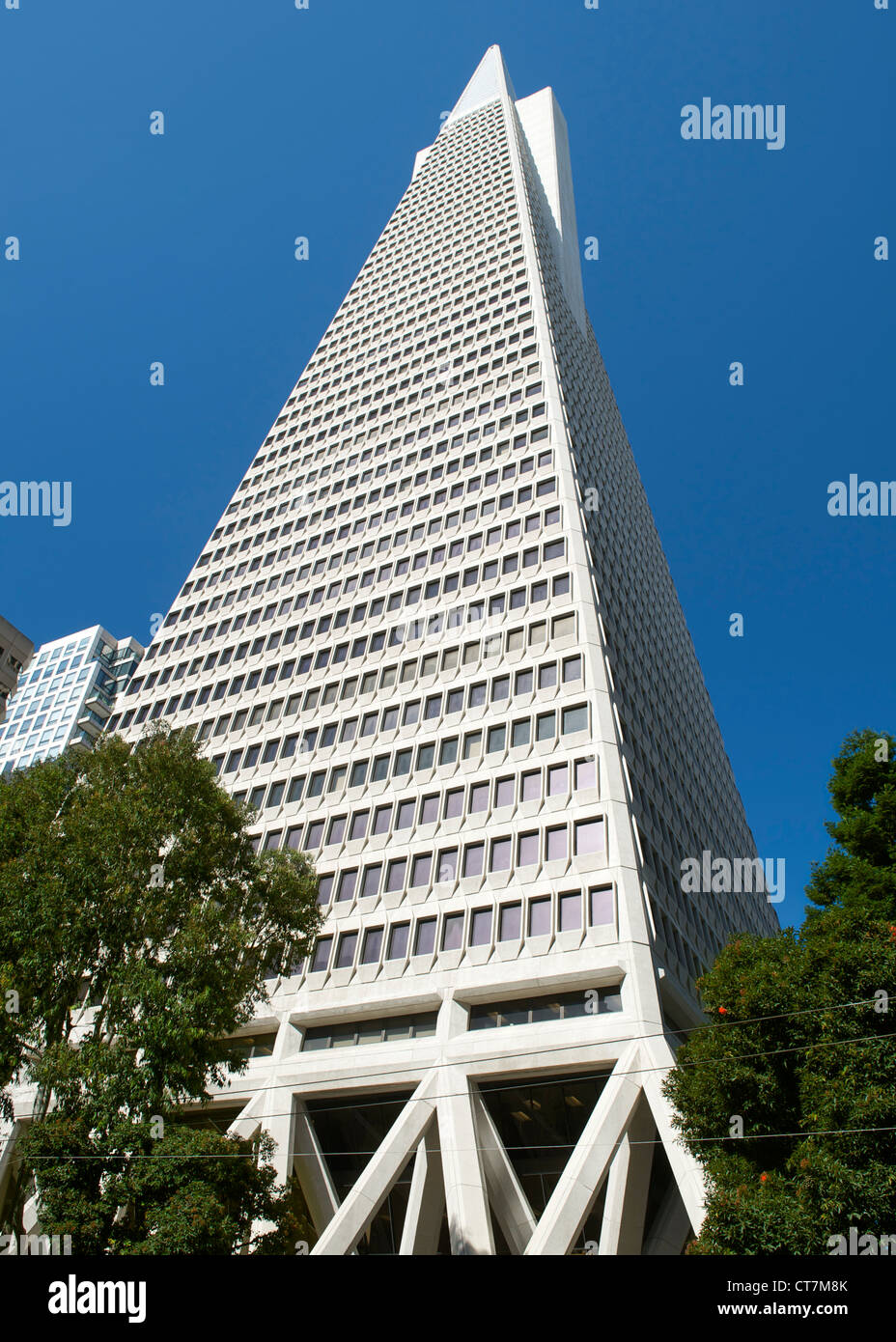 The Transamerica pyramid building in San Francisco, California, USA. Stock Photo