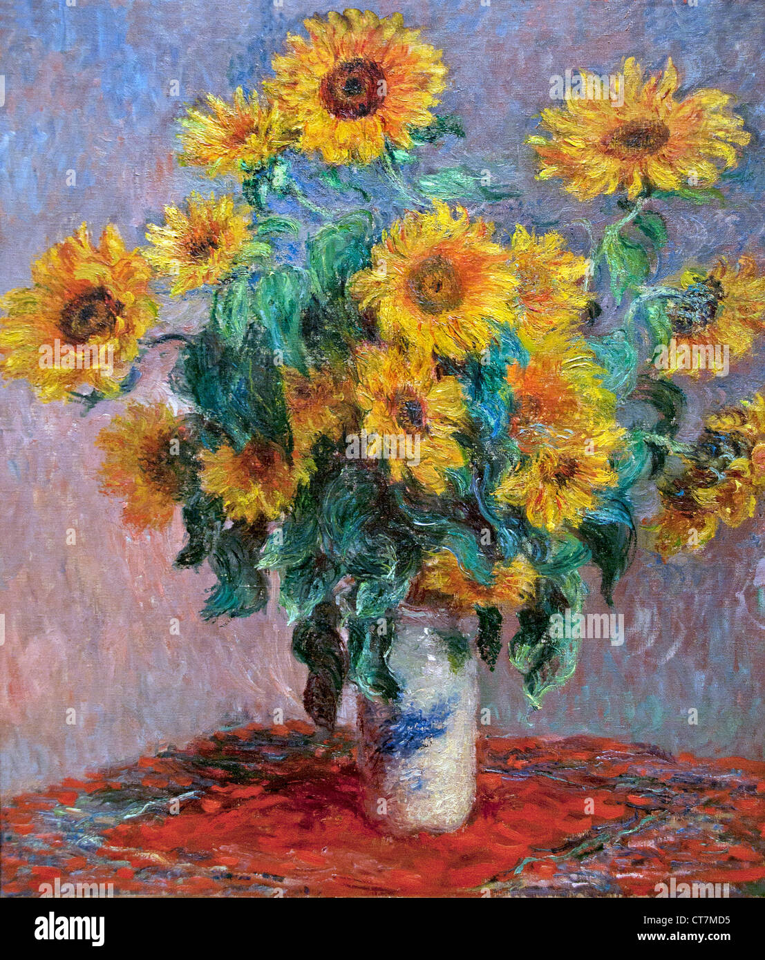 Bouquet of Sunflowers 1881 Claude 1840 1926 France French Stock