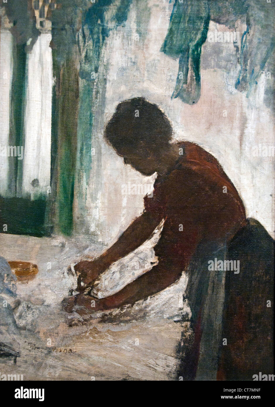 A Woman Ironing 1873 Edgar Degas 1834-1917 France French Stock Photo