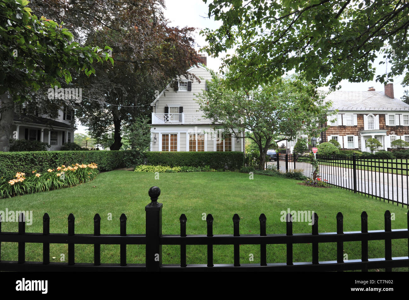 The house where the Amityville Horror took place. How it looked in July