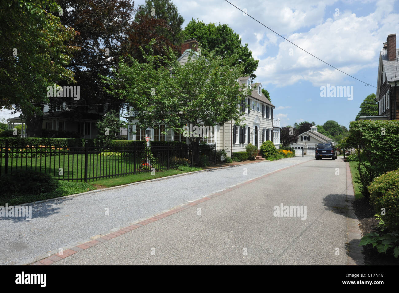 The house where the Amityville Horror took place. How it looked in July