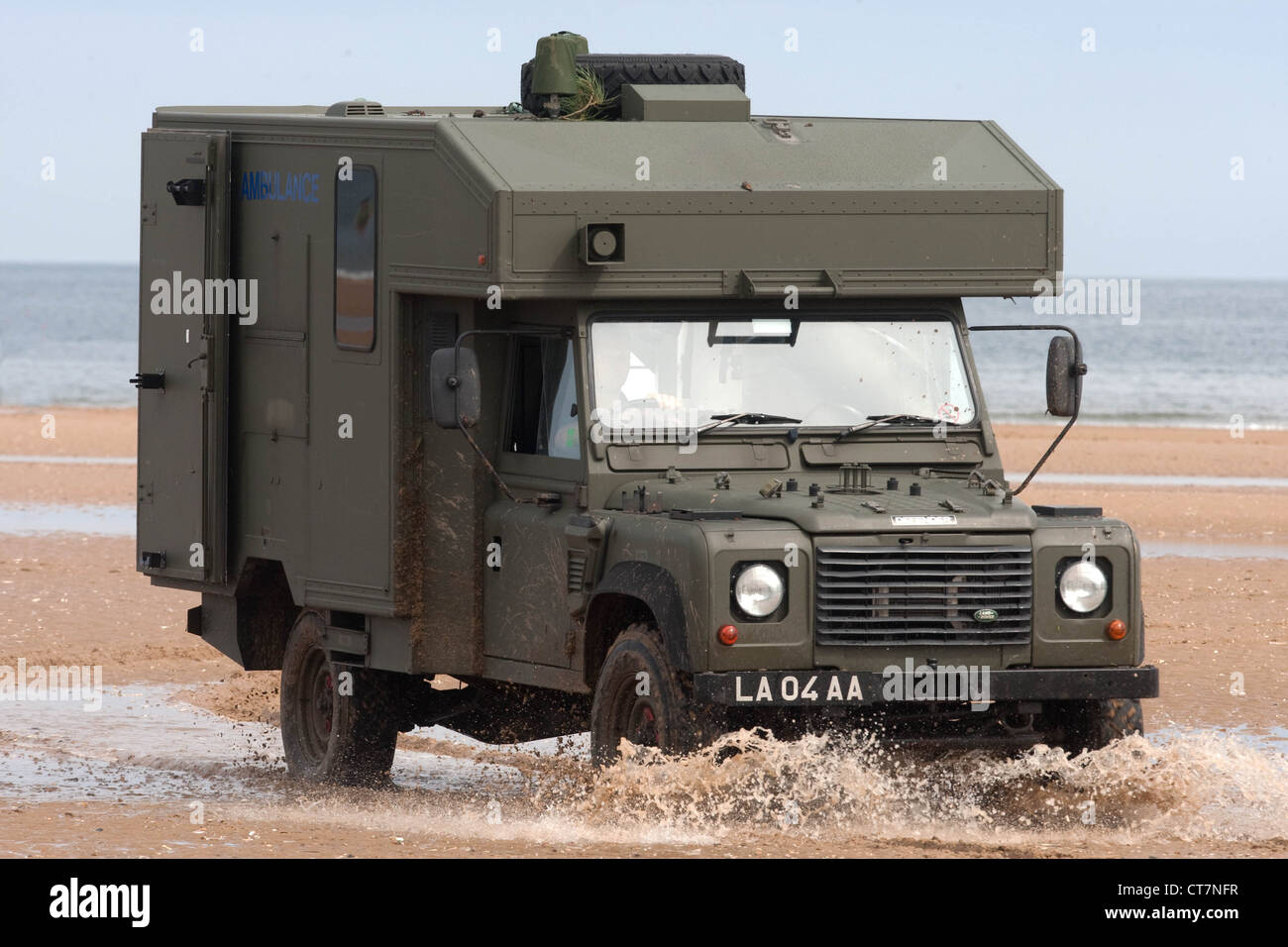 Land Rover Battlefield Ambulance Stock Photo